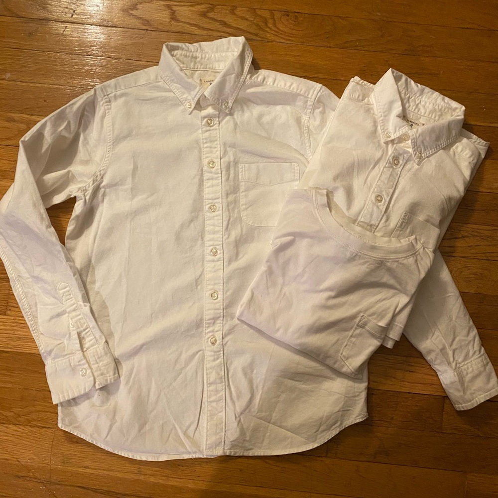 2 Boys Button Downs plus Tee